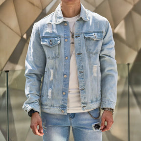 Jaqueta Jeans Masculina Ellegance Hyper