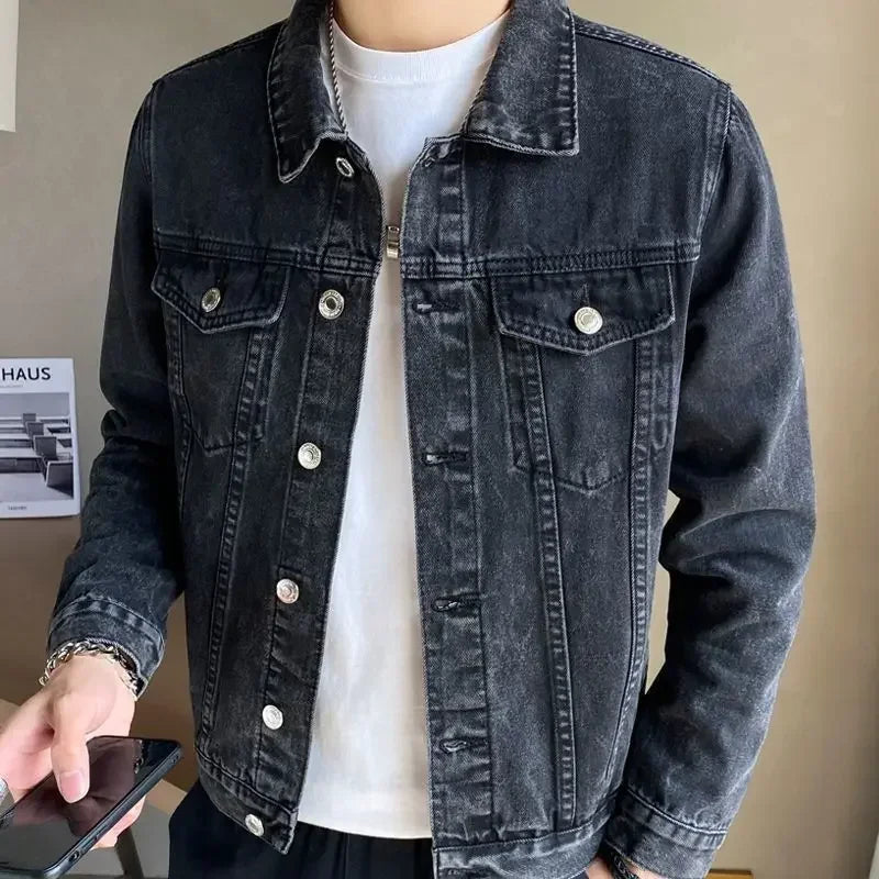 Jaqueta Jeans Masculina Ellegance com Botões