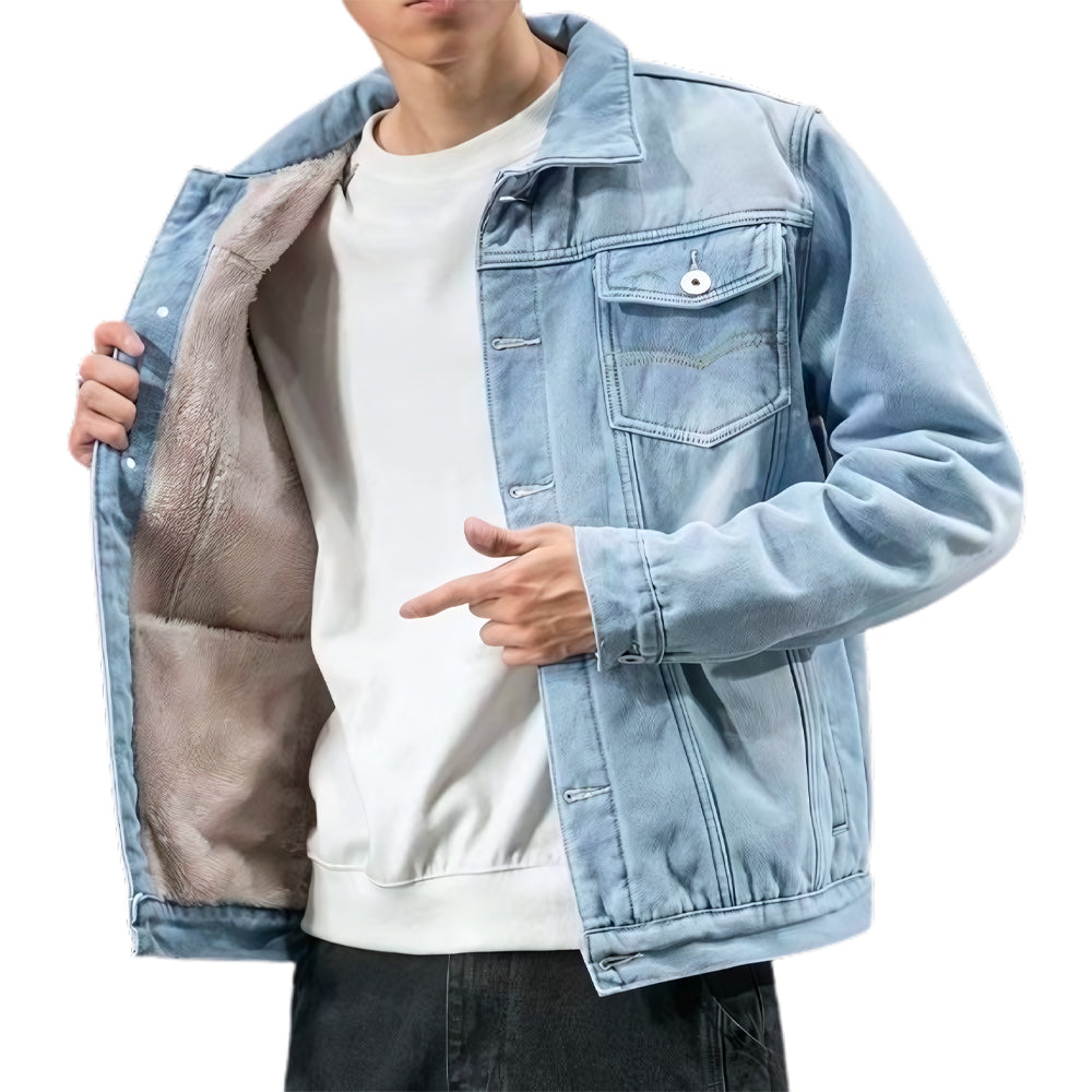 Jaqueta Masculina Jeans Acolchoado Ellegance Basic