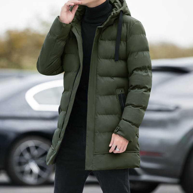 Jaqueta Puffer Masculina Alongada Ellegance