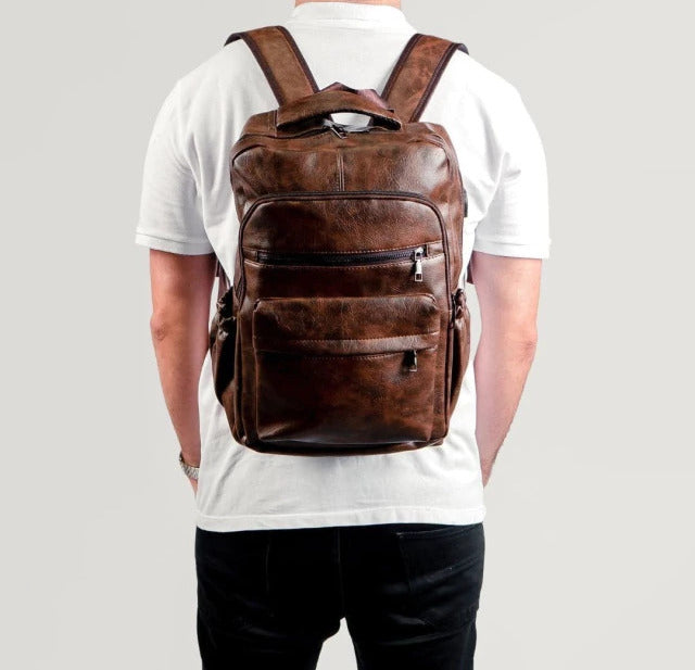 Mochila Executiva em Couro Ellegance Copenhagen