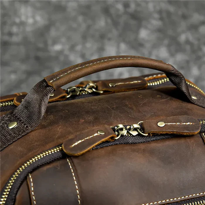 Mochila Executiva em Couro Ellegance Retrô