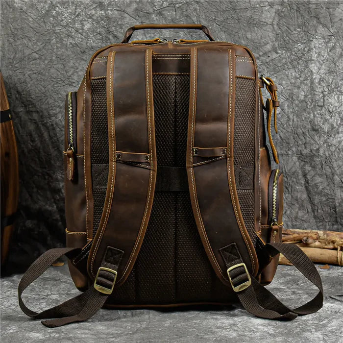 Mochila Executiva em Couro Ellegance Retrô
