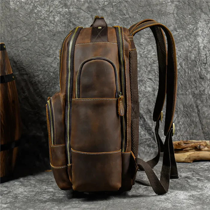 Mochila Executiva em Couro Ellegance Retrô