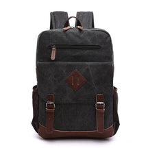 Mochila Executiva de Lona com detalhes em Couro Ellegance