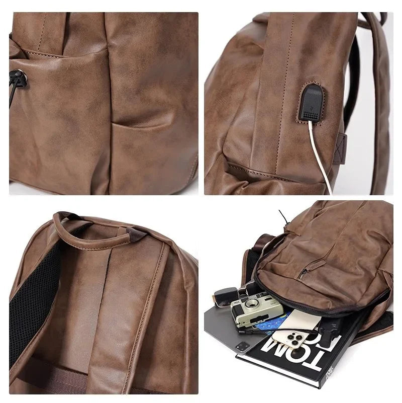 Mochila Executiva em Couro Ellegance Amsterdam