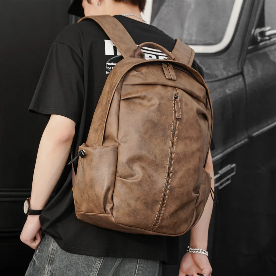 Mochila Executiva em Couro Ellegance Amsterdam