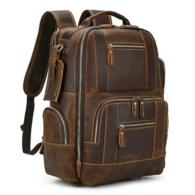 Mochila Executiva em Couro Ellegance Retrô