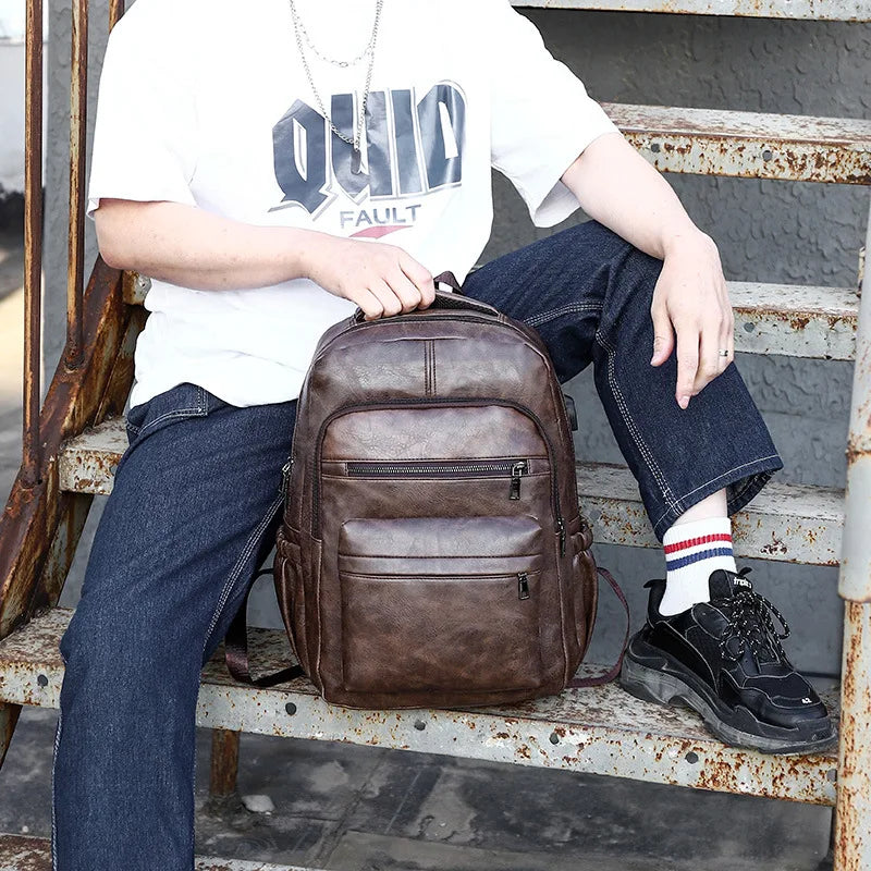 Mochila Executiva em Couro Ellegance Copenhagen
