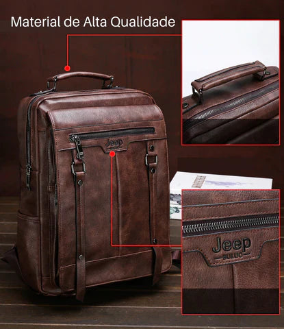 Mochila Executiva em Couro Ellegance Berlin