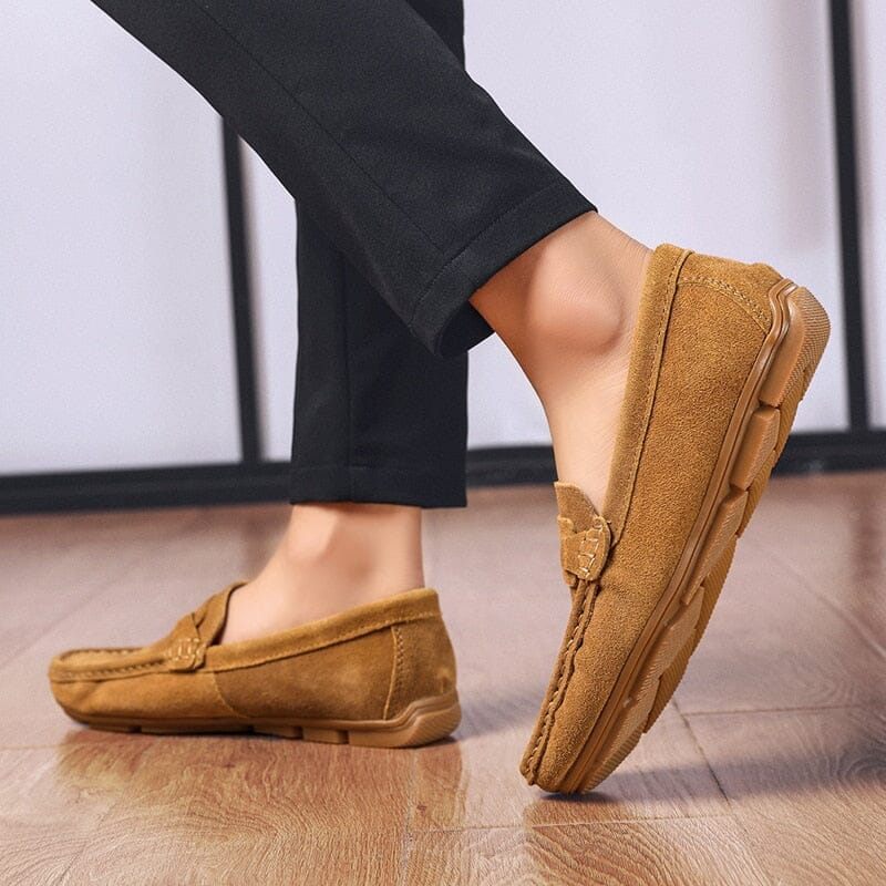 Sapato Mocassim Masculino de Camurça Ellegance