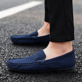 Sapato Mocassim Masculino de Camurça Ellegance