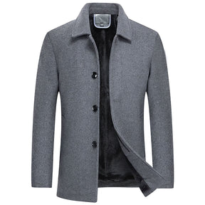 Sobretudo Masculino Curto De Lã Ellegance Denmark