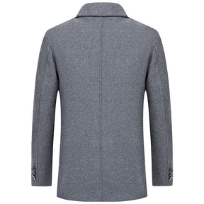 Sobretudo Masculino Curto De Lã Ellegance Denmark