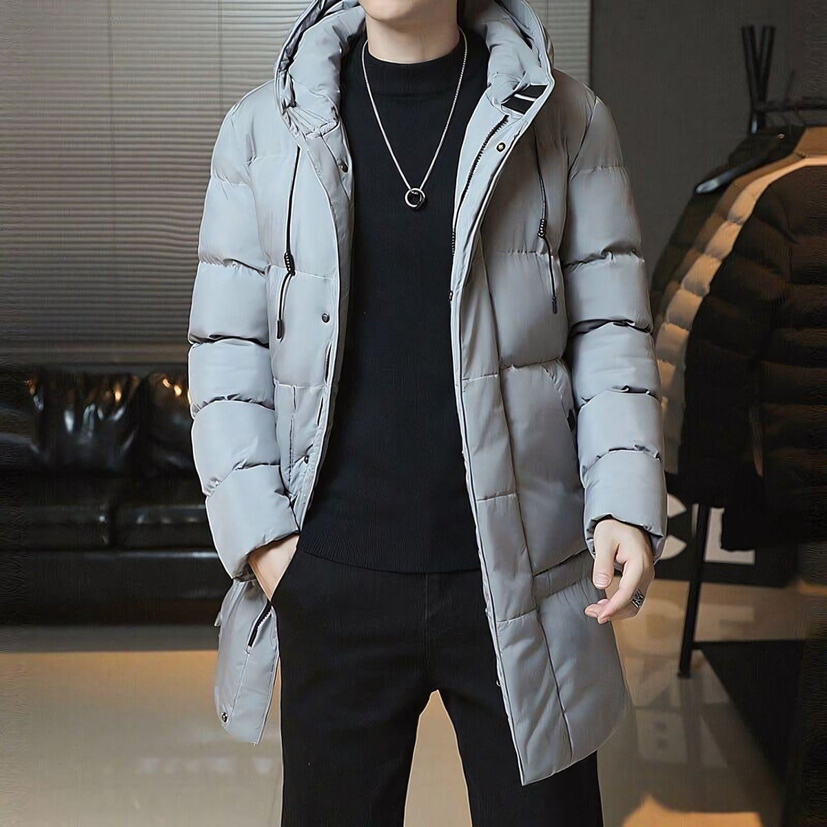 Sobretudo Masculino Puffer Ellegance Manhattan