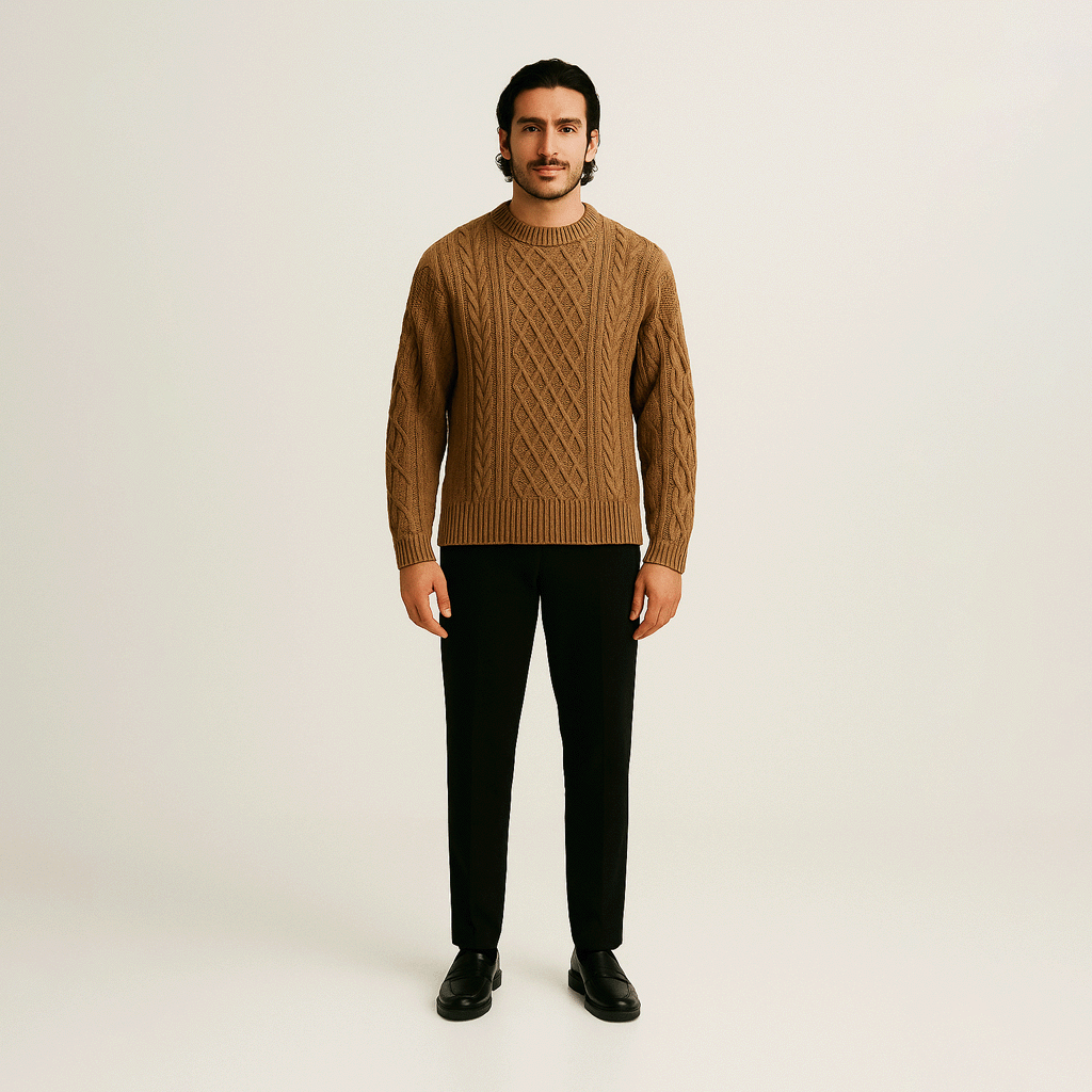Suéter Masculino em Lã Ellegance Noir