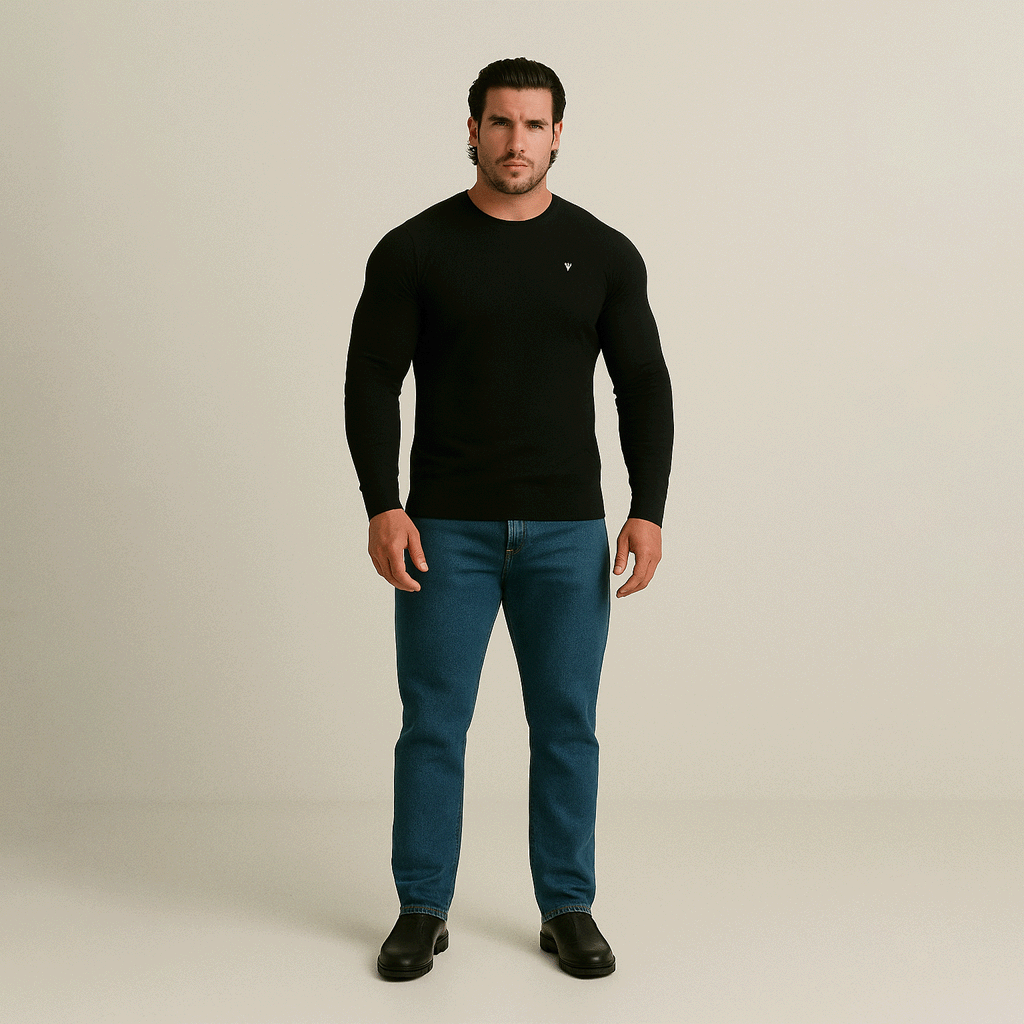 Suéter Masculino em lã Superfina Ellegance