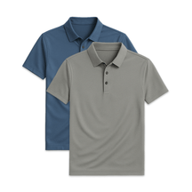 Conjunto 2 Camisas Polos em Seda Gelo Ellegance
