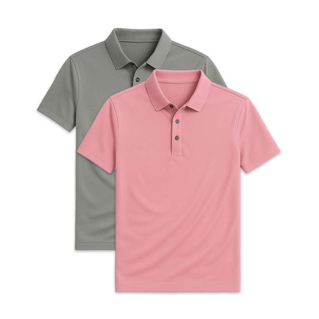 Conjunto 2 Camisas Polos em Seda Gelo Ellegance
