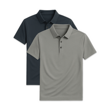 Conjunto 2 Camisas Polos em Seda Gelo Ellegance